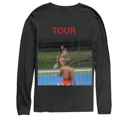 Kanye West Saint Pablo Kim Tennis Longsleeve T-Shirt Black