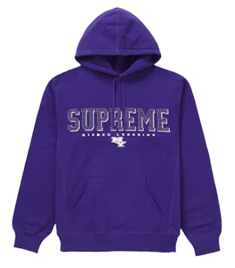 Supreme Gems Hooded Sweatshirt Purple