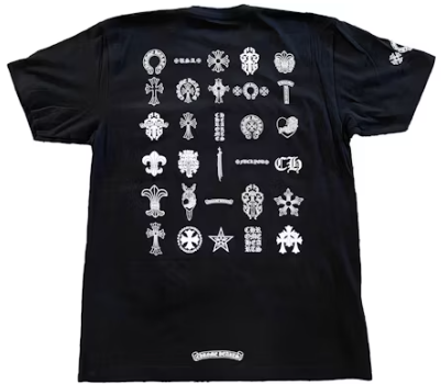 Chrome Hearts Multi Logo Pocket T-Shirt Black