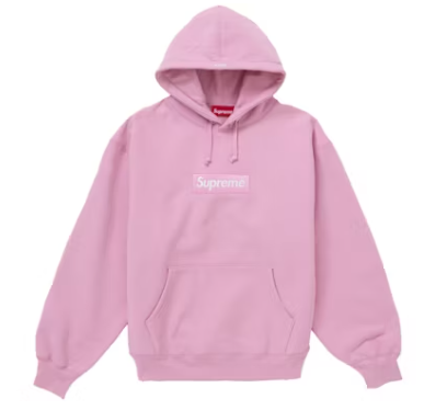 Supreme Box Logo Hooded Sweatshirt Sweatshirt (FW24) Pink