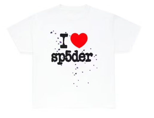 Sp5der I Heart SP5DER Tee White
