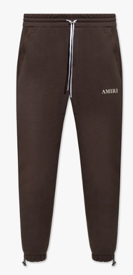Amiri Puff Logo Sweatpants Brown