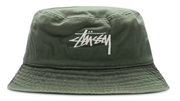 Stussy Big Stock Bucket Hat Olive
