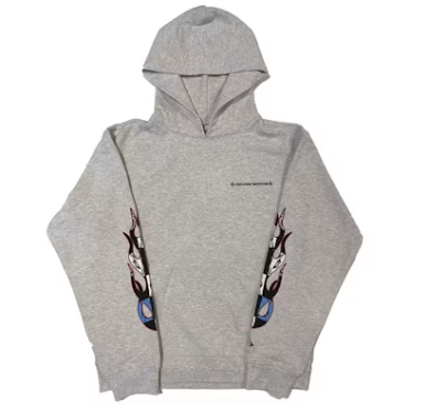 Chrome Hearts Matty Boy Brain Hoodie Heather Grey