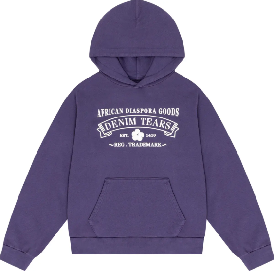 Denim Tears ADG Hooded Sweatshirt Washed Purple