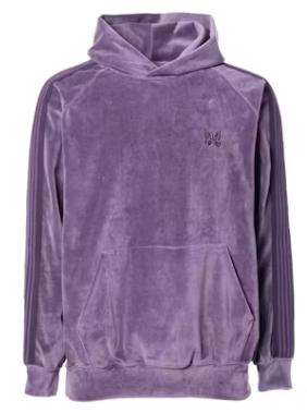 Needles Velour Track Hoodie Purple