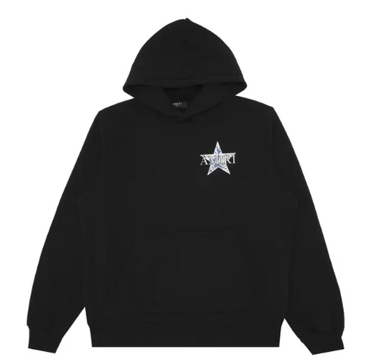 Amiri Paisley Star Hoodie Black