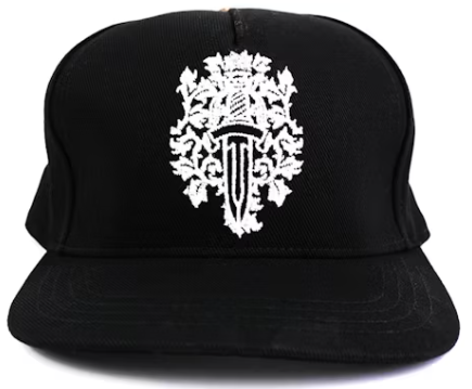 Chrome Hearts Dagger Denim Baseball Hat Black/White