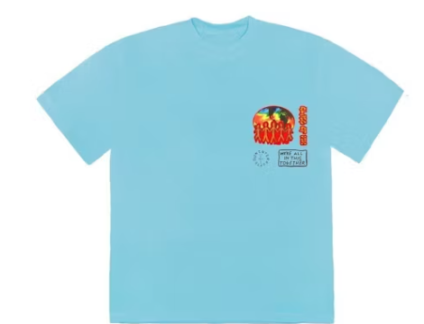 Travis Scott Cactus Jack C/O 2020 T-shirt Light Blue