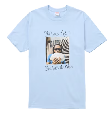 Supreme Max B Tee Powder Blue