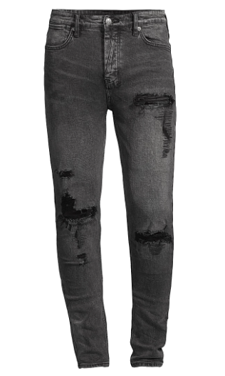 Ksubi Van Winkle Angst Trashed Jeans Black