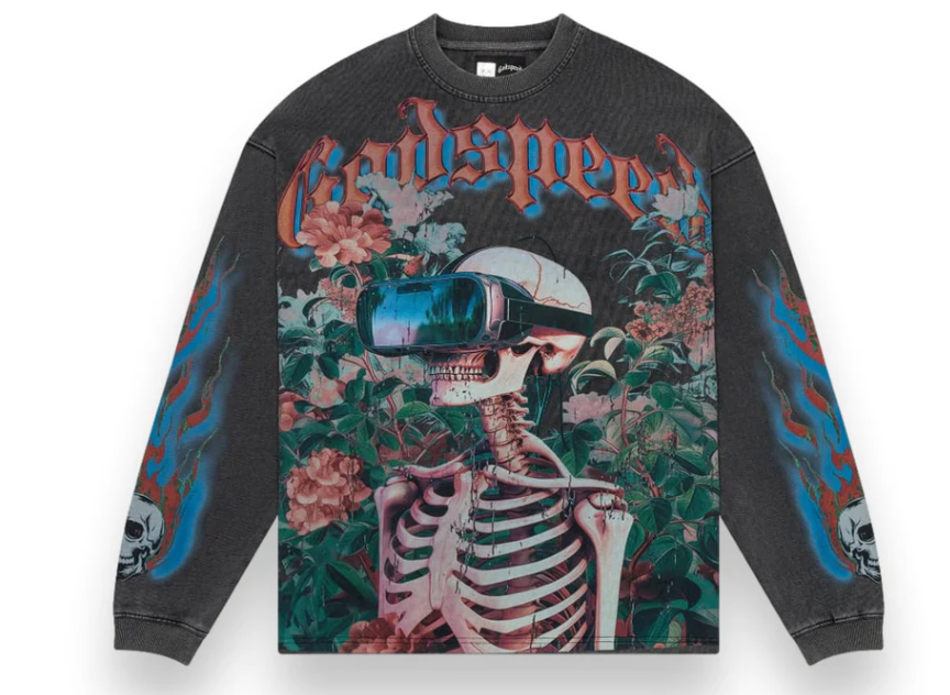 Godspeed Vision Flowers LS Thermal Grey Wash