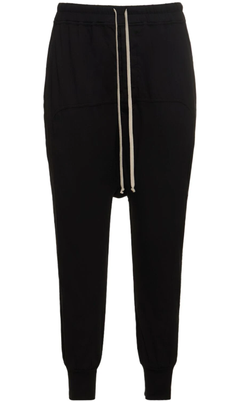 Rick Owens DRKSHDW Prisoner Jersey Drawstring Pants Black