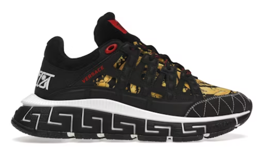 Versace Trigreca Barocco Print Black
