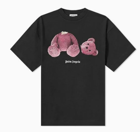 Palm Angels Kill The Bear Print T-shirt Black/Purple