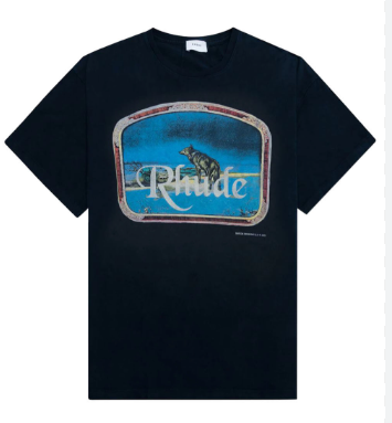 Rhude Lone Wolf T-Shirt Black