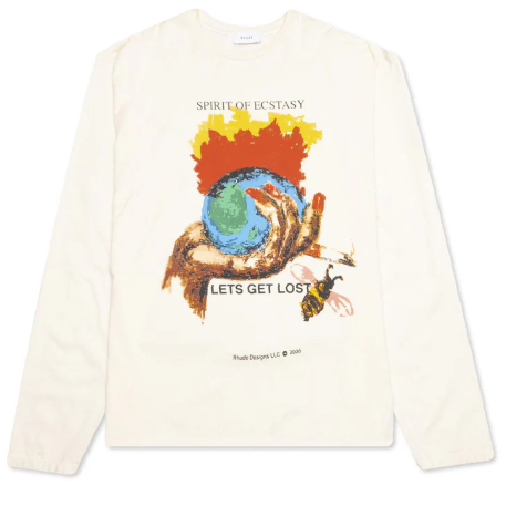 Rhude Smoking Gun Long-Sleeve Tee White
