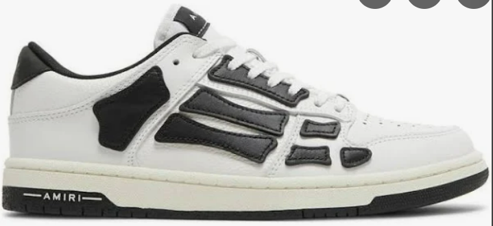 Amiri Skel Top Low White Black