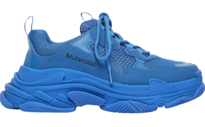 Balenciaga Triple S Sneaker Clear Sole Deep Blue
