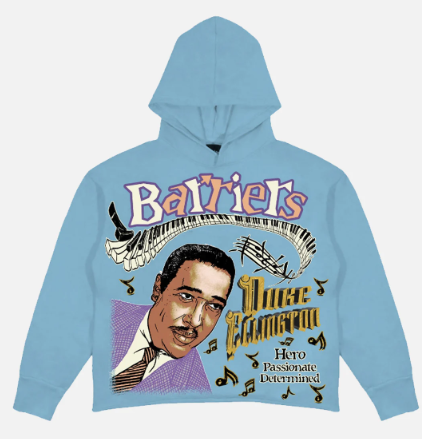 Barriers Duke Ellington Hoodie Sky Blue