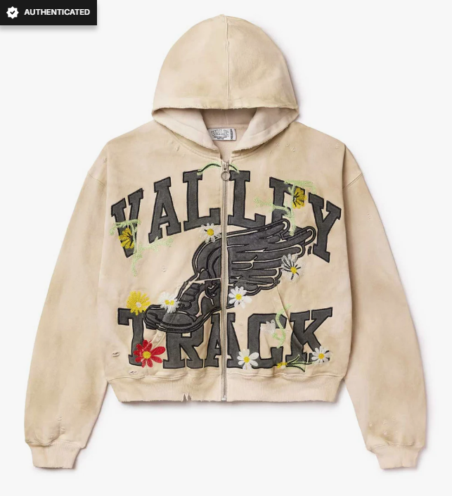 Vale Forever Bone Garden Zip Up Hoodie