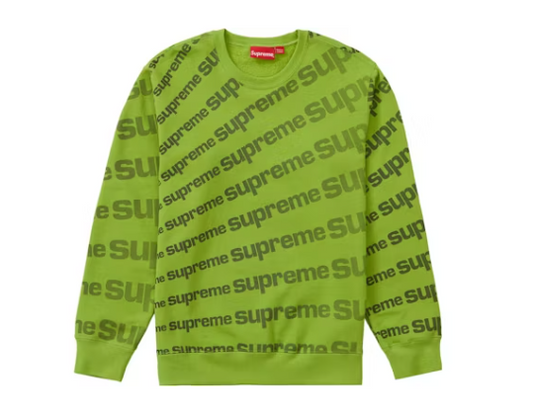 Supreme Radial Crewneck Lime