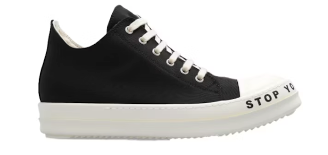 Rick Owens DRKSHDW Low Stop Your Breath Black