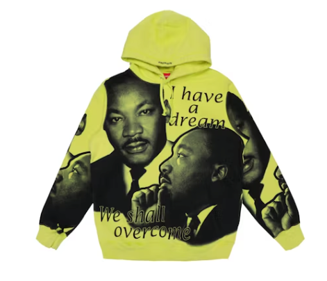 Supreme MLK Hooded Sweatshirt Lemon