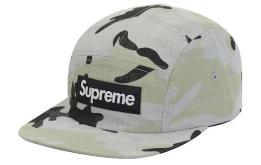 Supreme Reflective Jacquard Camp Cap Arctic Woodland Camo