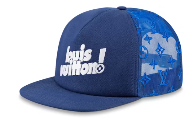 Louis Vuitton Everyday LV Embroidered Mesh Cap Blue