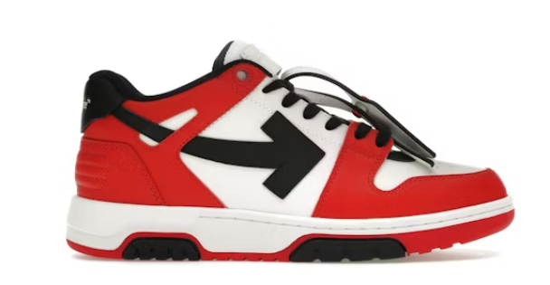 OFF-WHITE Out Of Office OOO Low Tops Red Black (2024)