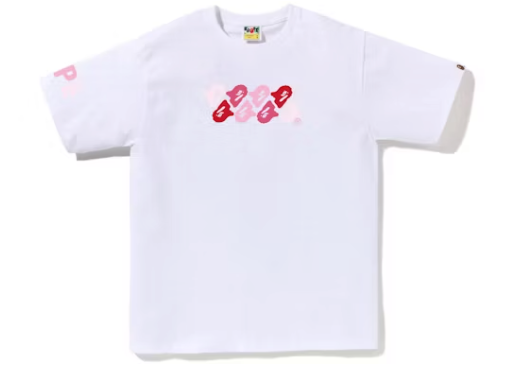 BAPE ABC Camo Tee White/Pink