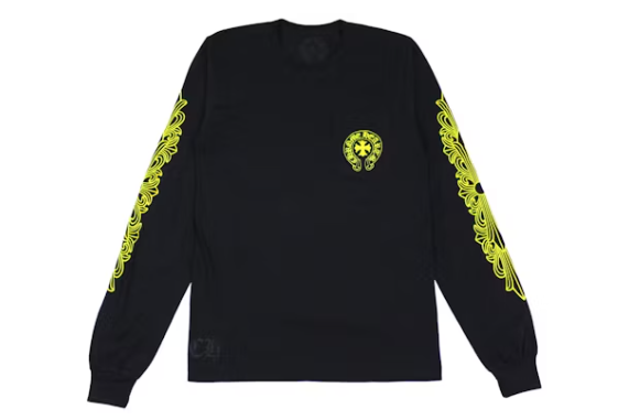 Chrome Hearts Made in Hollywood L/S T-shirt Black/Yellow