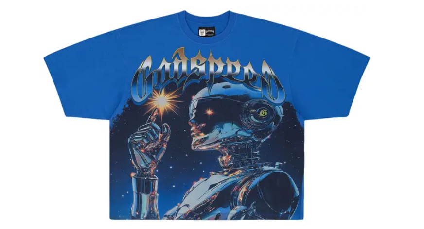 Godspeed Sputnik Moment T-Shirt Royal Blue