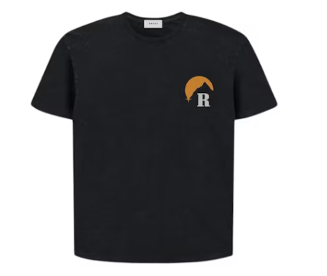 Rhude SSENSE Exclusive Moonlight Tee Black Orange