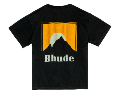 Rhude SSENSE Exclusive Moonlight Tee Black Orange