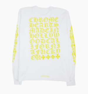 Chrome Hearts Made In Hollywood L/S White Yellow