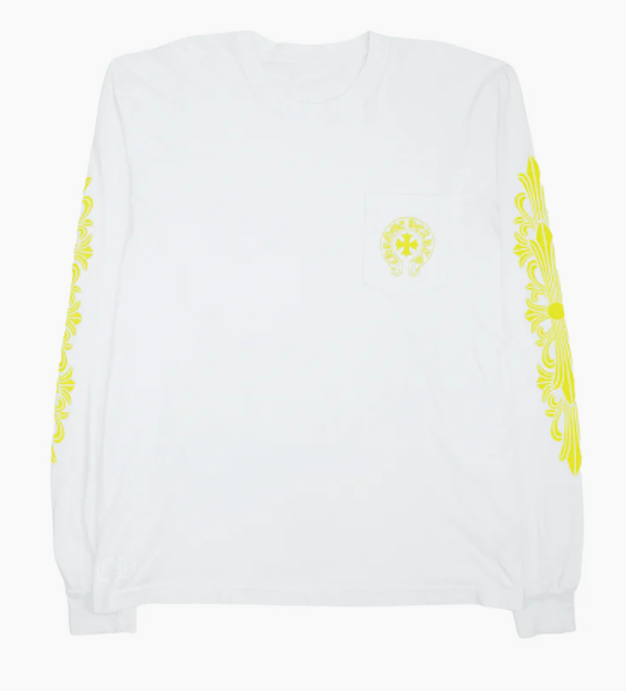 Chrome Hearts Made In Hollywood L/S White Yellow