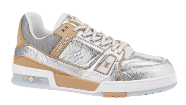 Louis Vuitton Trainer Metallic Beige