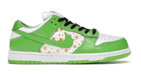 Nike SB Dunk Low Supreme Stars Mean Green (2021)
