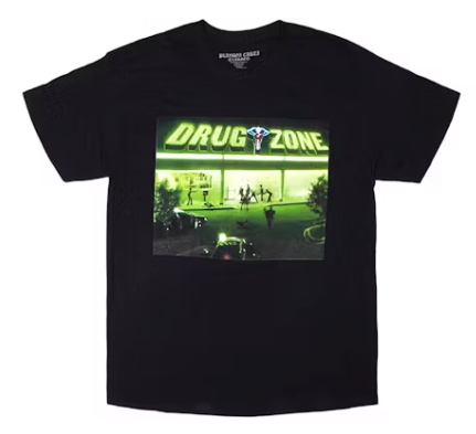 Playboi Carti Neon Tour Drug Zone Tee Black