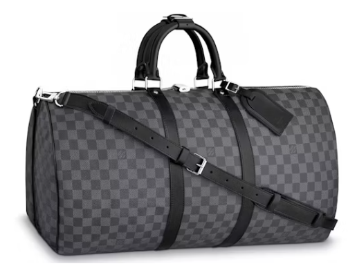 Louis Vuitton Keepall Bandouliere Damier Graphite 55 Black/Graphite