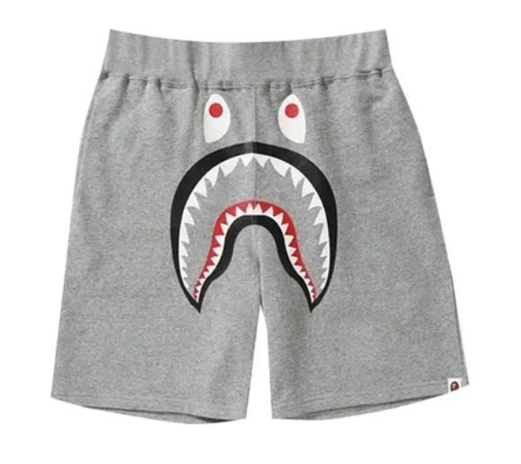 BAPE Shark Sweatshorts Grey