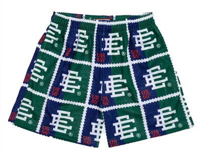 Eric Emanuel EE Basic Stamp Short Green/Blue