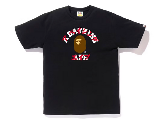 BAPE Katakana College Tee Black