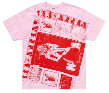 Supreme Collage Tee Light Pink
