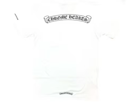 Chrome Hearts Scroll Logo Pocket T-Shirt White
