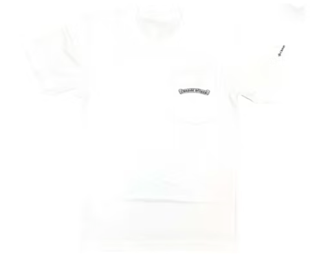 Chrome Hearts Scroll Logo Pocket T-Shirt White