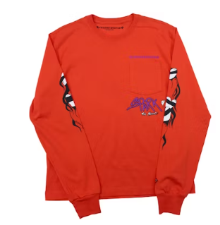 Chrome Hearts Matty Boy Sadistic Lipstick L/S T-Shirt Red