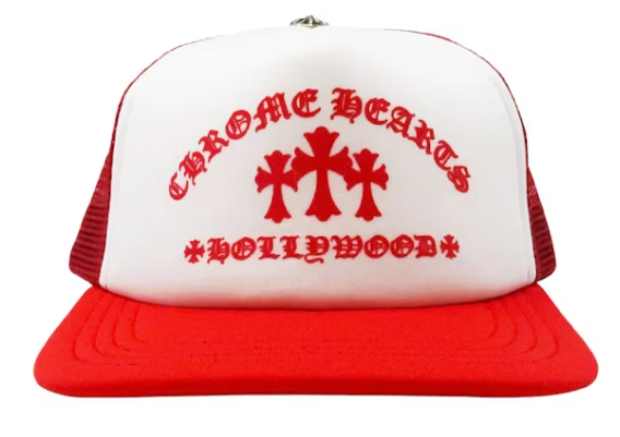Chrome Hearts King Taco Trucker Hat Red/White